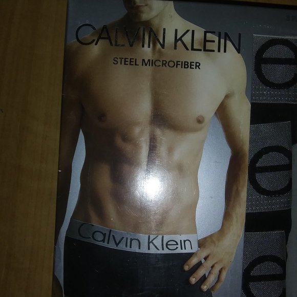 Calvin Klein Steel Microfiber Boxer Trunks Black - Picture 1 of 3